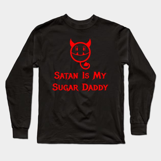 Sugar Daddy Devil Long Sleeve T-Shirt by dflynndesigns